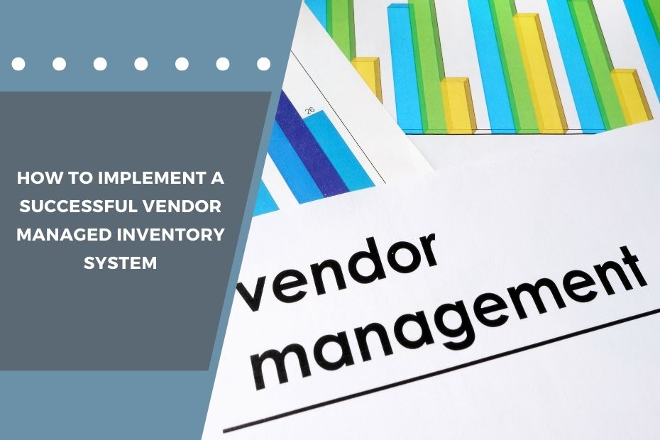 Vendor and customer collaborating on a Vendor Managed Inventory (VMI) system using digital tools.