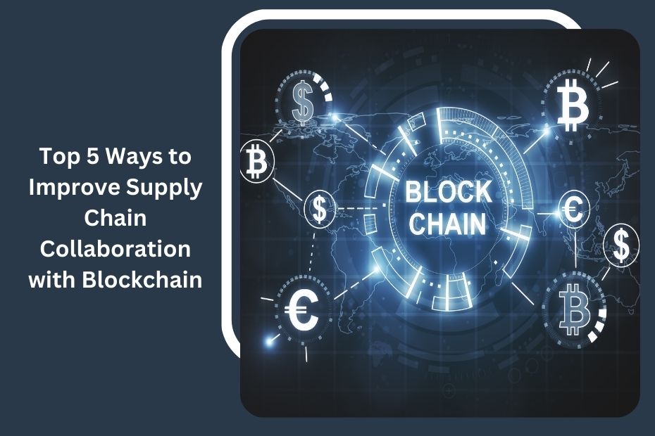 Digital blockchain network connecting supply chain partners for improved collaboration.